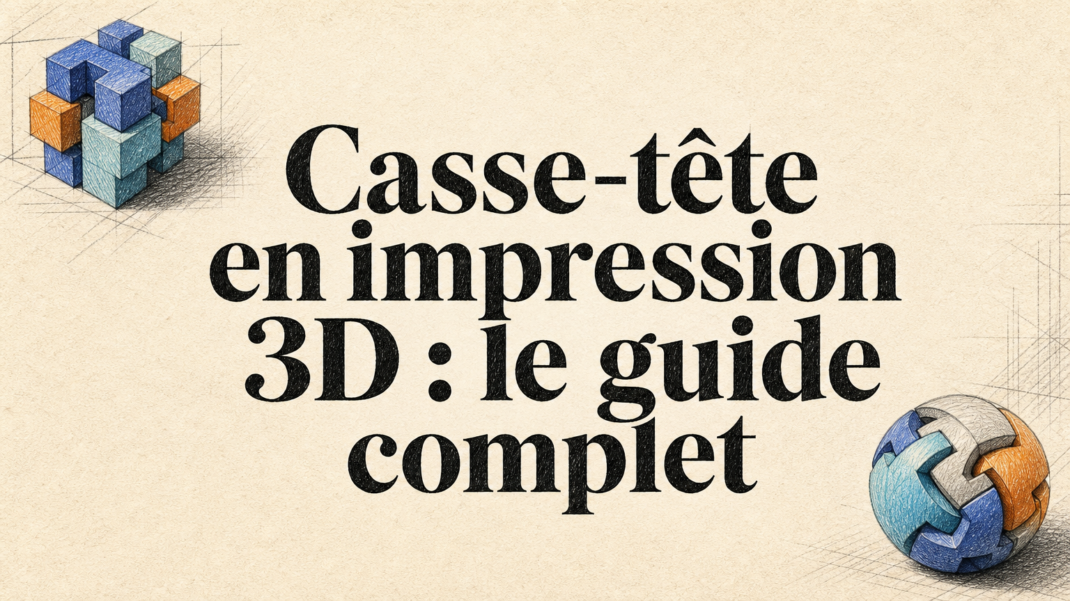 Casse-tête en impression 3D : le guide complet 2026