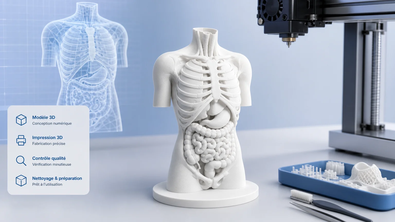 Impression 3D dans le domaine médical : usages et limites