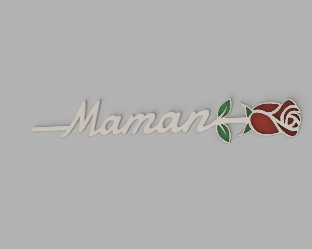 Rose maman imprimée en 3D cadeau fête des mères
